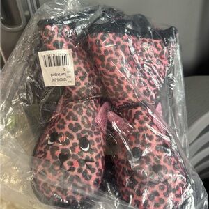 Muk Luks Pink Leopard Kids Boots